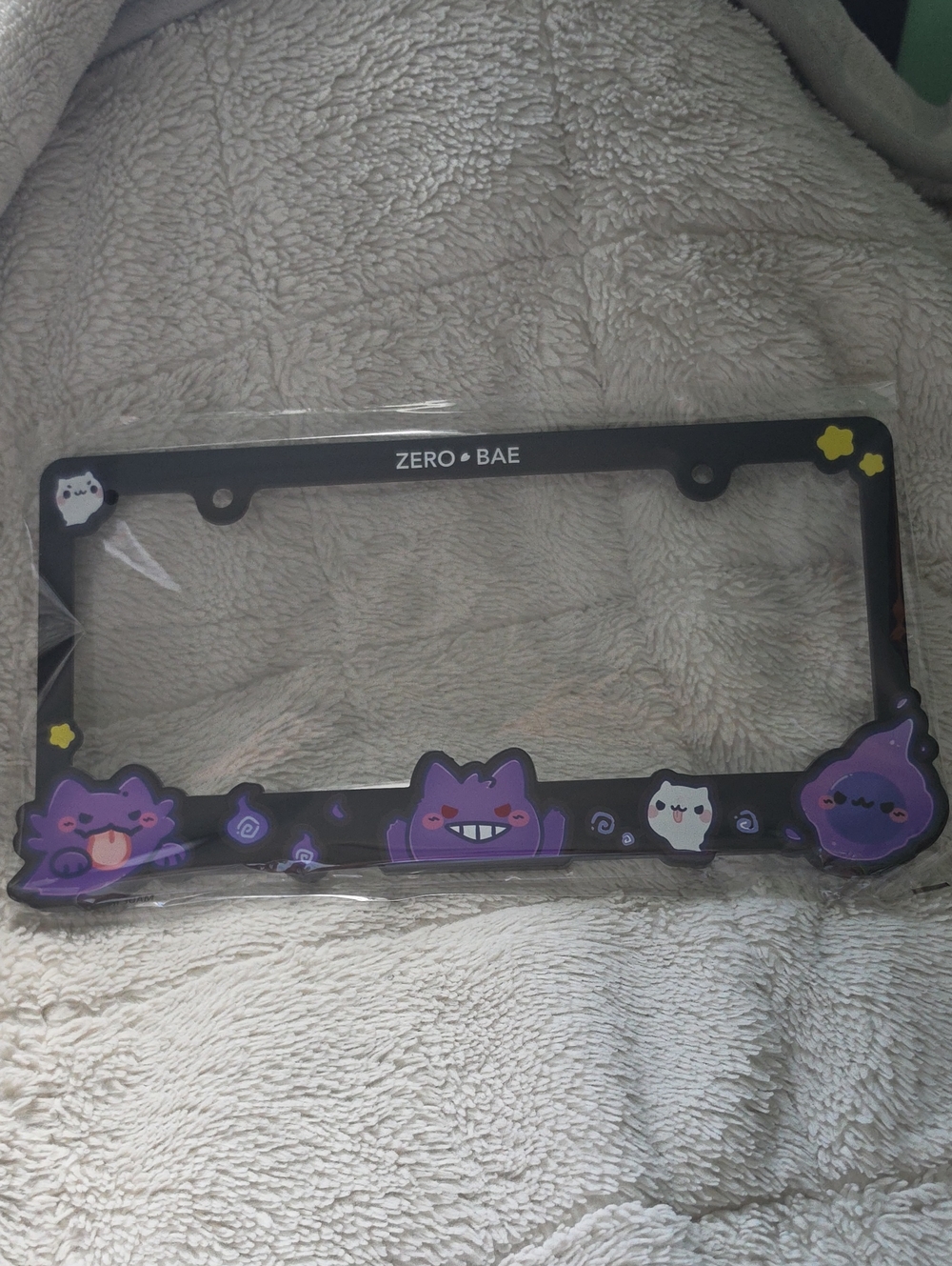Purple Gengar-Themed Plate Frame